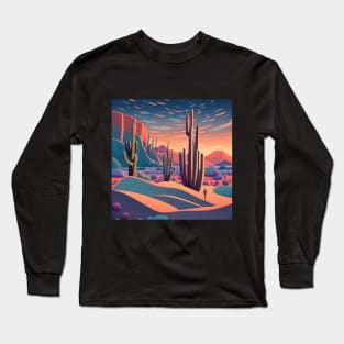 Abstract Desert Landscape Long Sleeve T-Shirt